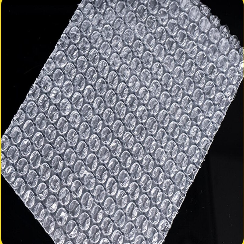 Branco Bubble Mailers Plastic Wrap Envelope, sacos de embalagem, claro, à prova de choque, embalagem saco, filme, atacado, 20x25cm, 100Pcs