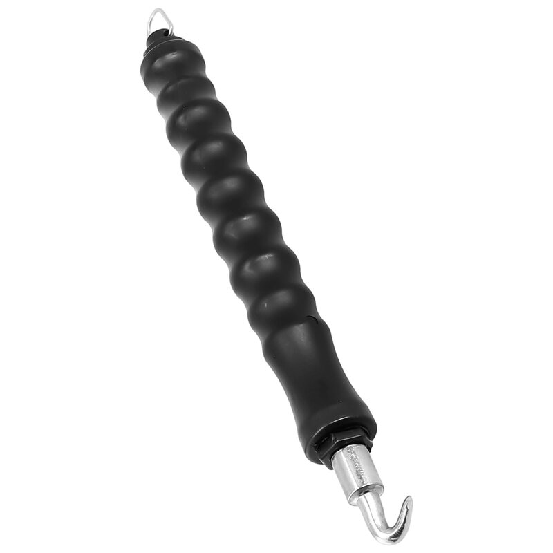 Tie Wire Twister pegangan karet baja Semi otomatis 12 inci, alat konstruksi dapat ditarik untuk menjahit Rebar