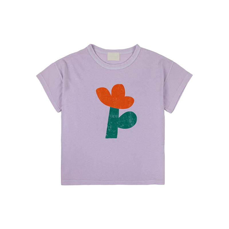 Детская футболка Ins, Новинка весна-лето 2024, повседневный топ с коротким рукавом для маленьких мальчиков и девочек в стиле Ins