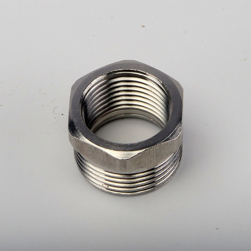 20MM internal thread to 25MM external thread straight bushing stainless steel reducing straight joint water pipe joint reducer