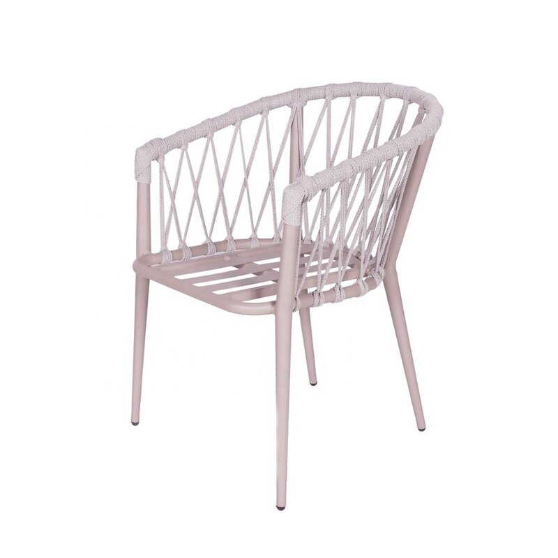 Aluminum outdoor furniture folding rope chair outdoor rope chair factory