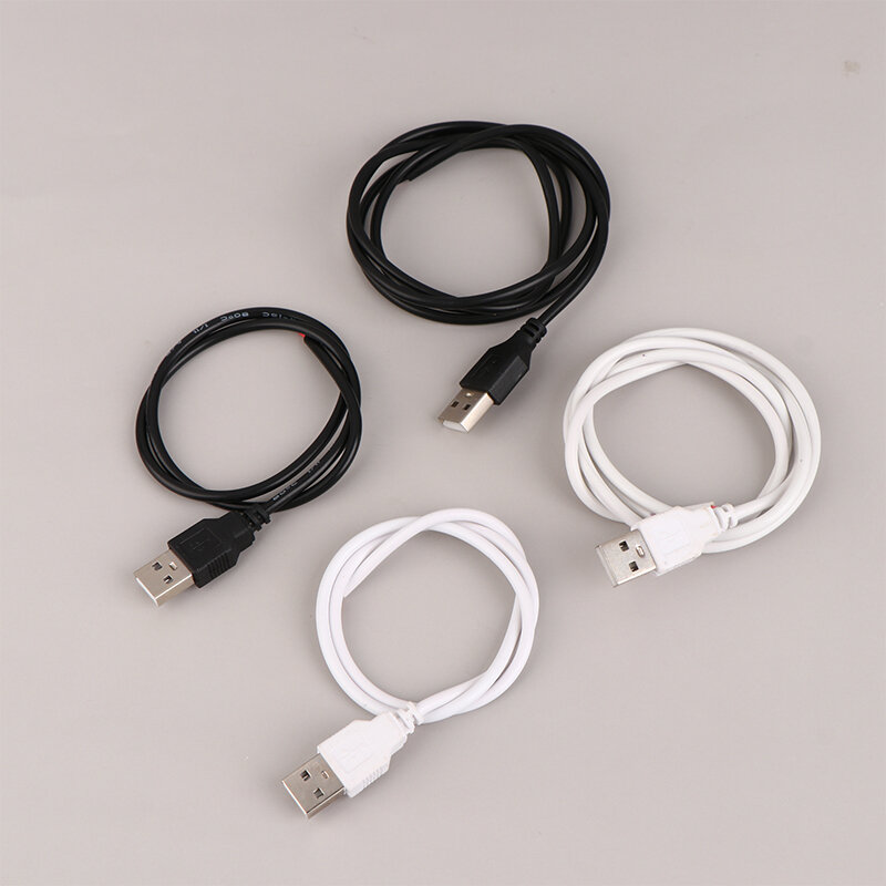 USB LED Connector Linha de cabo, 2Pin, soquete USB, alimentação Conectores fio para DC5V, Single Color LED Strip Lights, 50 cm, 100cm