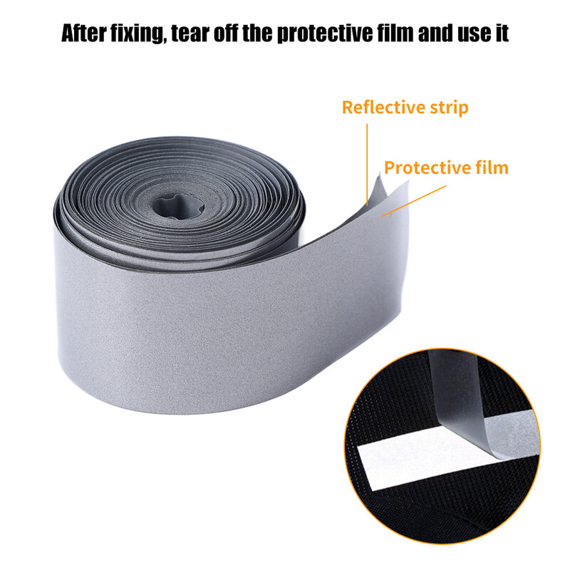 5M Reflecterende Strip Sticker Warmteoverdracht Reflecterende Tape Voor Diy Kleding Tas Schoenen Shirt Ijzer Op Veiligheid Kleding Levert nieuwe