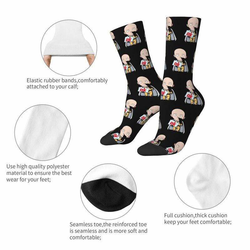 Осенне-зимние носки в стиле Харадзюку для женщин и мужчин, носки в японском стиле с рисунком аниме, Нескользящие короткие носки