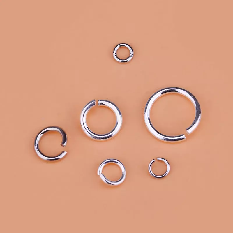 10PCS 925เงินสเตอร์ลิงอุปกรณ์เสริมเปิดการเชื่อมต่อแหวนเปิดแหวน,hand-Made Diyสร้อยข้อมือสร้อยคอLiveปิดแหวน