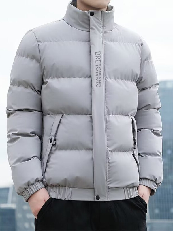 M-5XL Parkas Men Winter Warm Stand Collar Harajuku Streetwear Comfortable Daily Chic Simple Handsome  3 Color Classic 2023