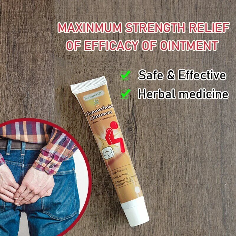 1Pcs Hemorrhoid Treatment Cream Removal Internal External Hemorrhoid Anal Fissure Bloody Chinese Medicine Pain Relief Cream G003