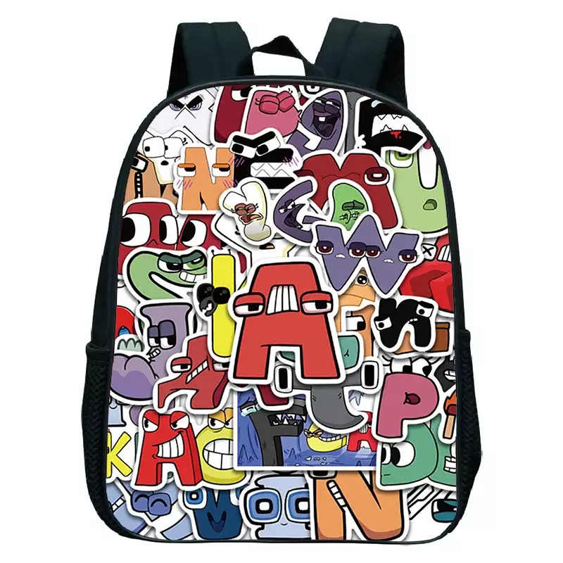 Рюкзак алфавитный для мальчиков и девочек, Детская сумка для детского сада с мультипликационным принтом, мягкий школьный ранец, подарочная сумка