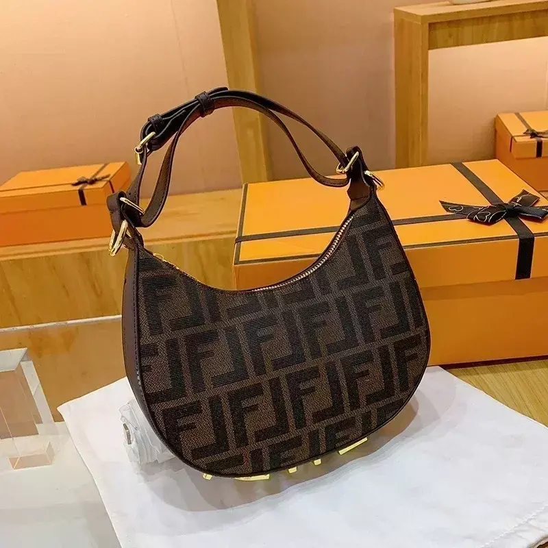 Модные Потрясающие классические сумки, нишевая сумка в форме полумесяца, Высококачественная текстурная Ретро сумка на одно плечо, Универсальная Портативная сумка для подмышек