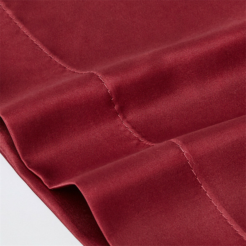 Pair of solid color imitation silk pillowcases satin pillow case envelope pillow