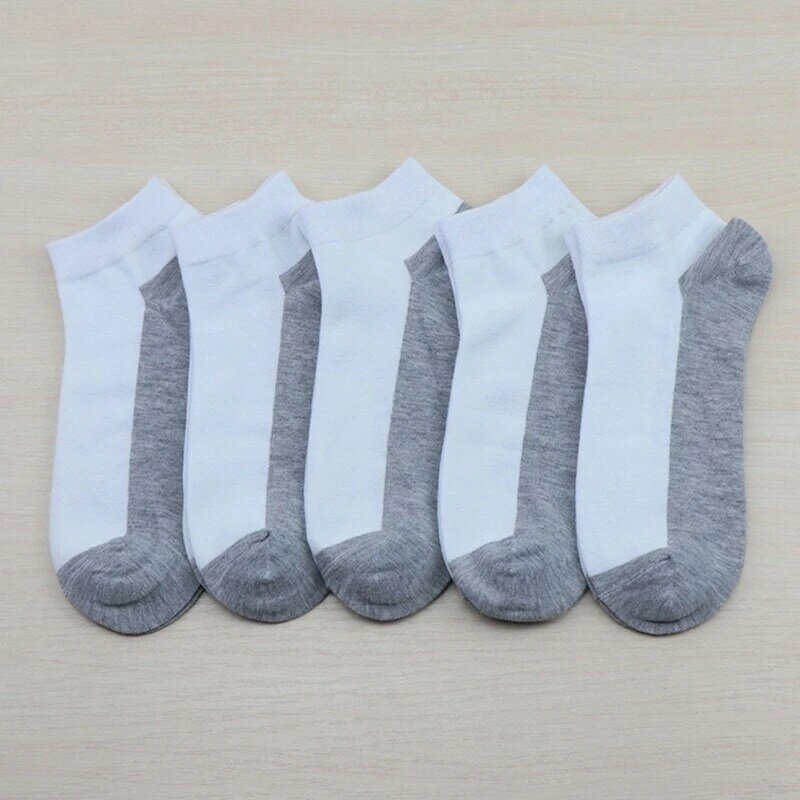Calcetines tobilleros algodón informales para hombre, calcetines tubo medio elásticos transpirables para correr, envío