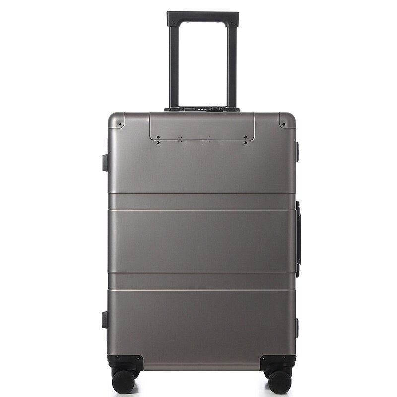 Дорожный чемодан с колесами, чемодан из алюминиево-магниевого сплава, Мужская тележка, металлический деловой чемодан на 20 дюймов для женщин, 24 дюйма