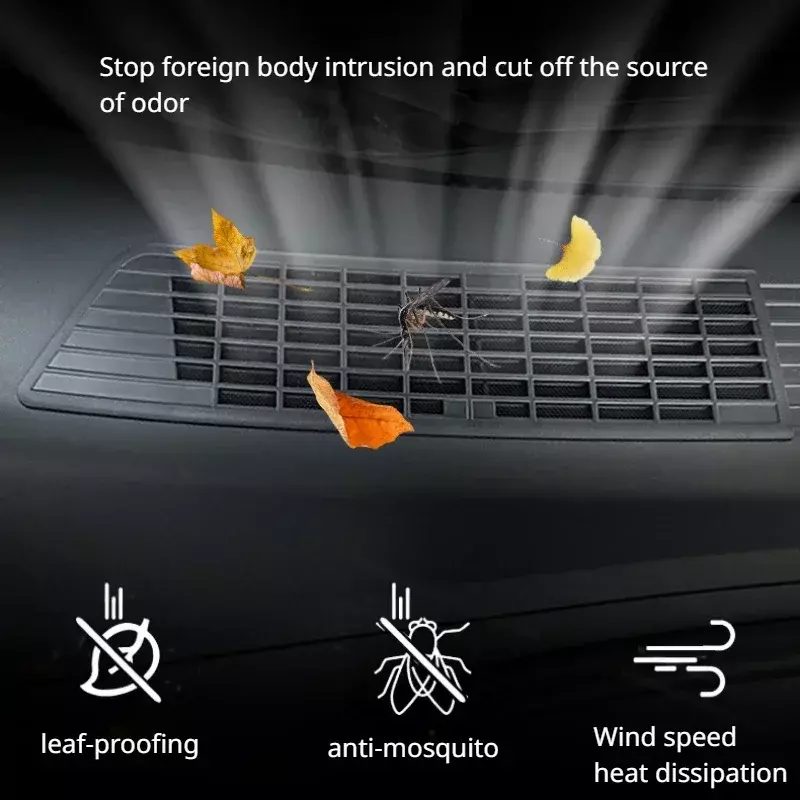 Защитная крышка для воздухозаборника Tesla Model 3 +, сетка для защиты от насекомых, передняя воздухозаборная решетка для кондиционера, новая модель 3 Highland 2024