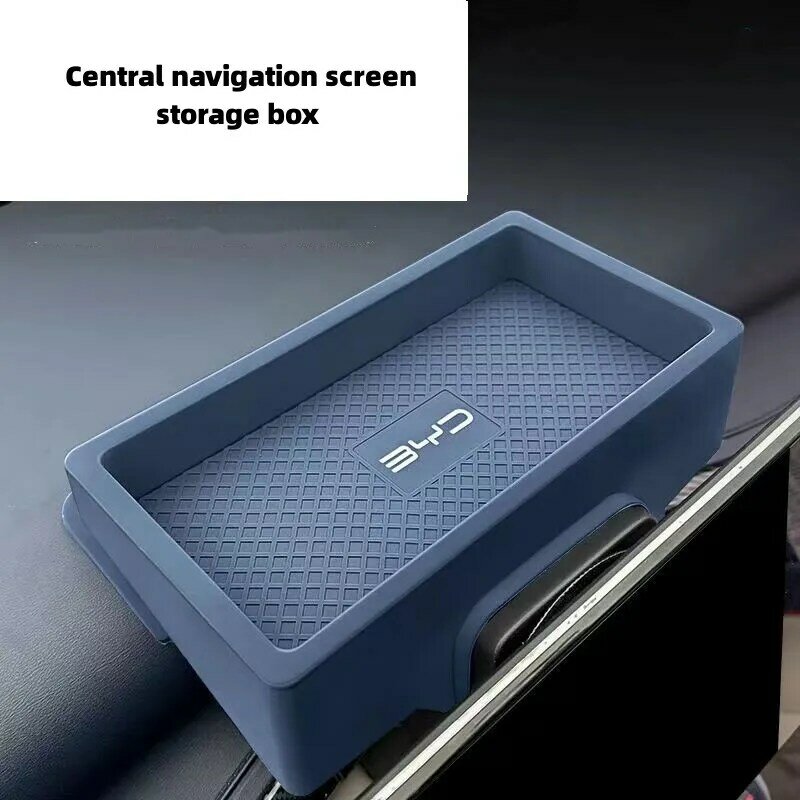 Car Instrument Screen Storage Box Central Navigation Screen Storage Box For BYD ATTO 3 YUAN Plus 2022 2023 2024
