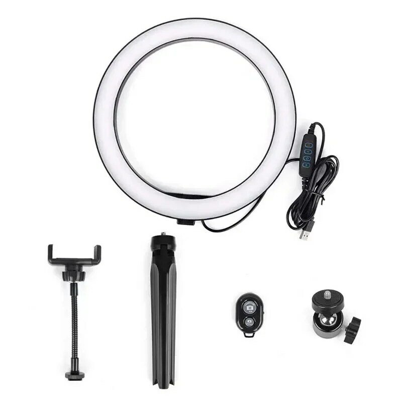 Fill 26 45 CM Circle Lamp Ringlights Vlogging Kit 12-inch Ring Mobile Tripod Led Lights with Remote Control Selfie Light