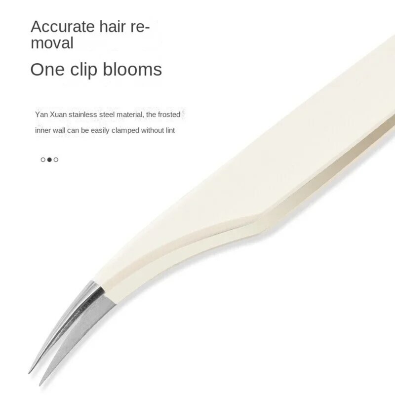 Profissional de aço inoxidável pinça cílios, anti-estático sobrancelha clipe de cabelo para as mulheres, cílios extensão pinça, novo