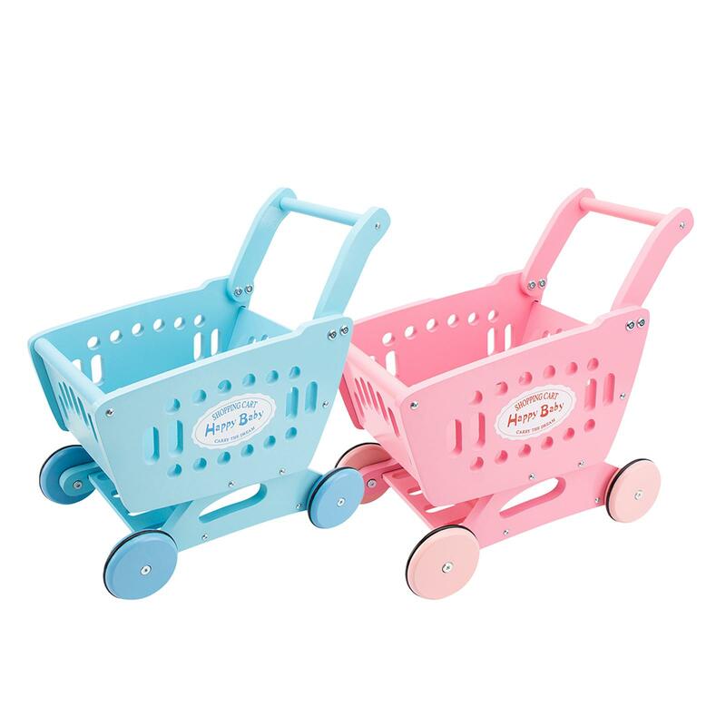Mini chariot de courses réaliste pour enfants, jouet créatif pour tout-petits d'âge alth, chariot d'épicerie pour filles et garçons, 3 ans et plus