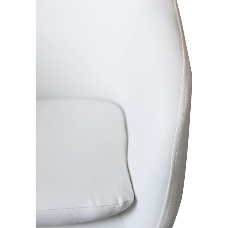 Офисное кресло для дома, стол для компьютера со средней спинкой, поворотный, регулируемый по высоте, эргономичный, с подлокотником, белый цвет