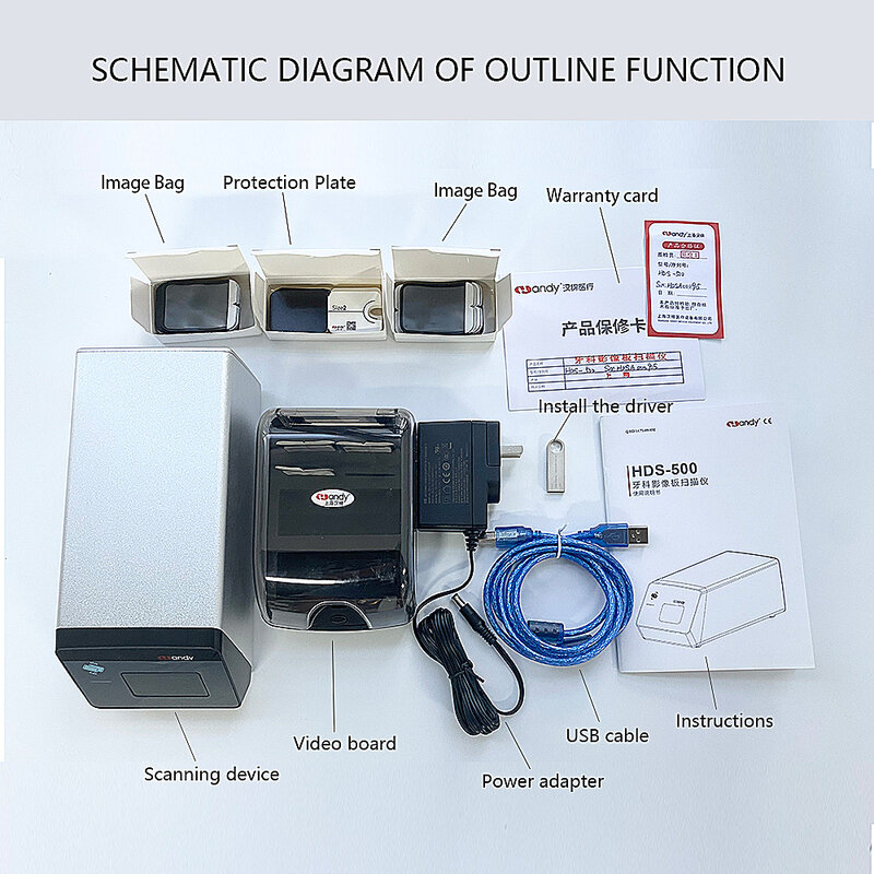 Dent Digital Imaging Plate Scanner Handy HDS-500 X-ray Film Scanner Intraoral Scanner Digital Imaging Plate Scanner