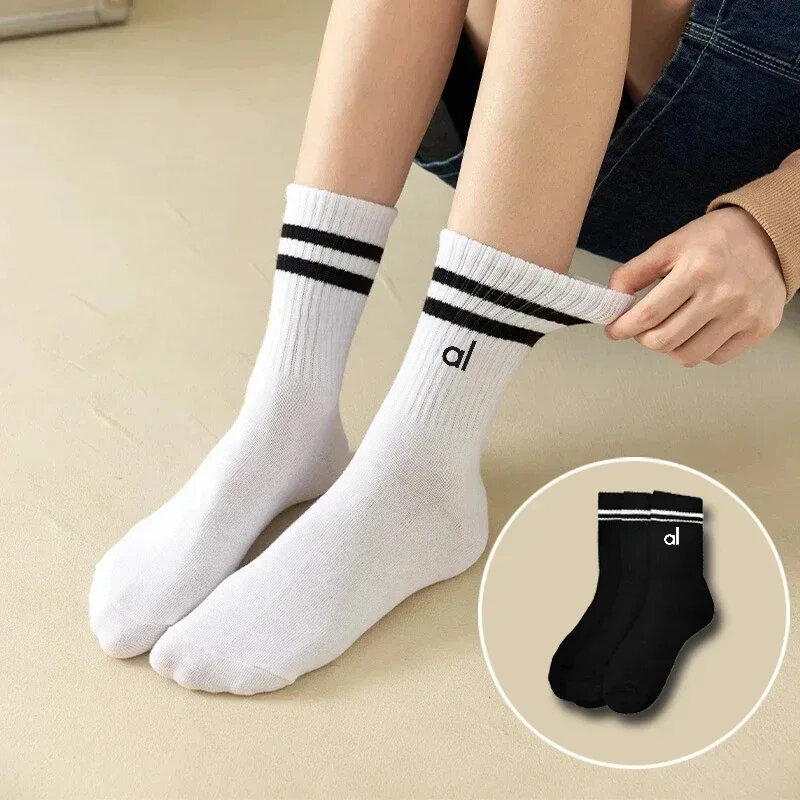 Хлопковые носки для йоги AL, мягкие удобные всесезонные спортивные чулки унисекс, спортивные носки для отдыха в стиле пары для йоги