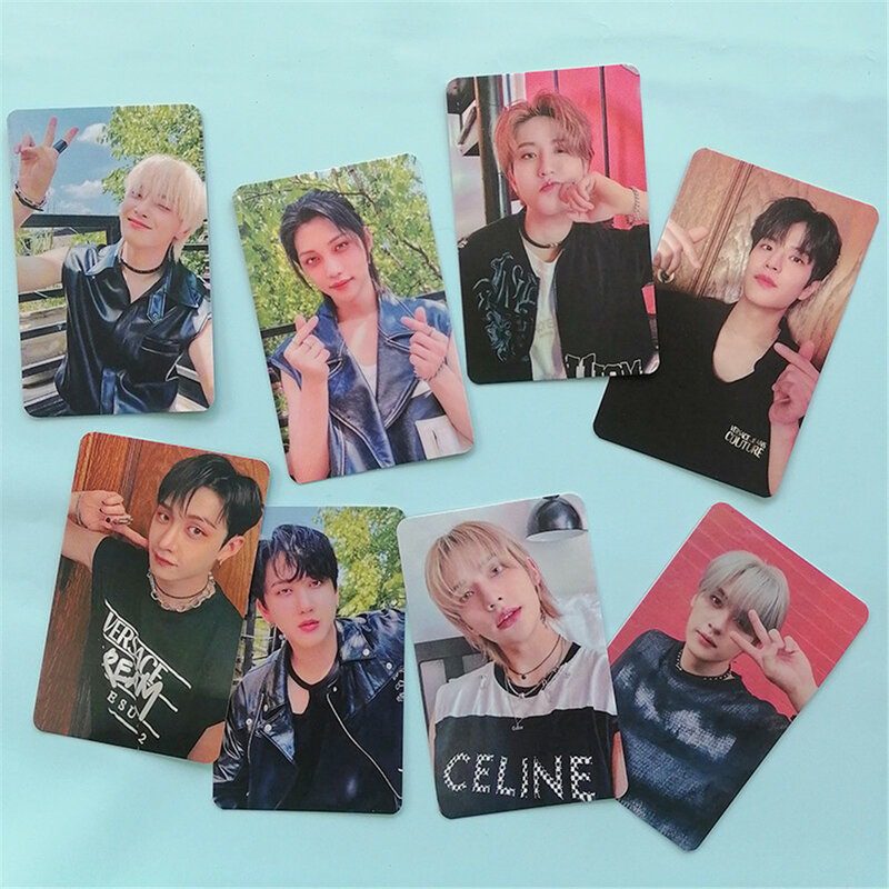 8 buah/set kartu foto Kpop Stray Kids MAXIDENT Photocards Bang Chan Felix Lee Hyunjin kartu foto kartu LOMO Photocard untuk penggemar Straykids