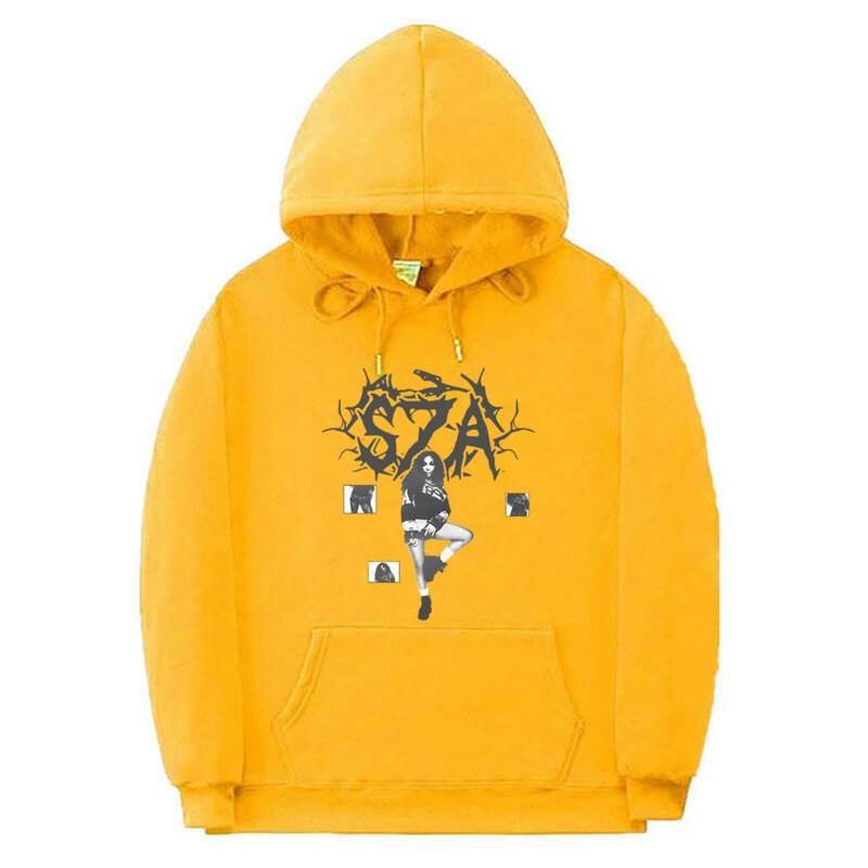 Rapper SZA Hip Hop Fashion Hoodie kebesaran Pria Wanita Vintage Gothic mengagumkan Streetwear pria kasual katun bulu domba Sweatshirt