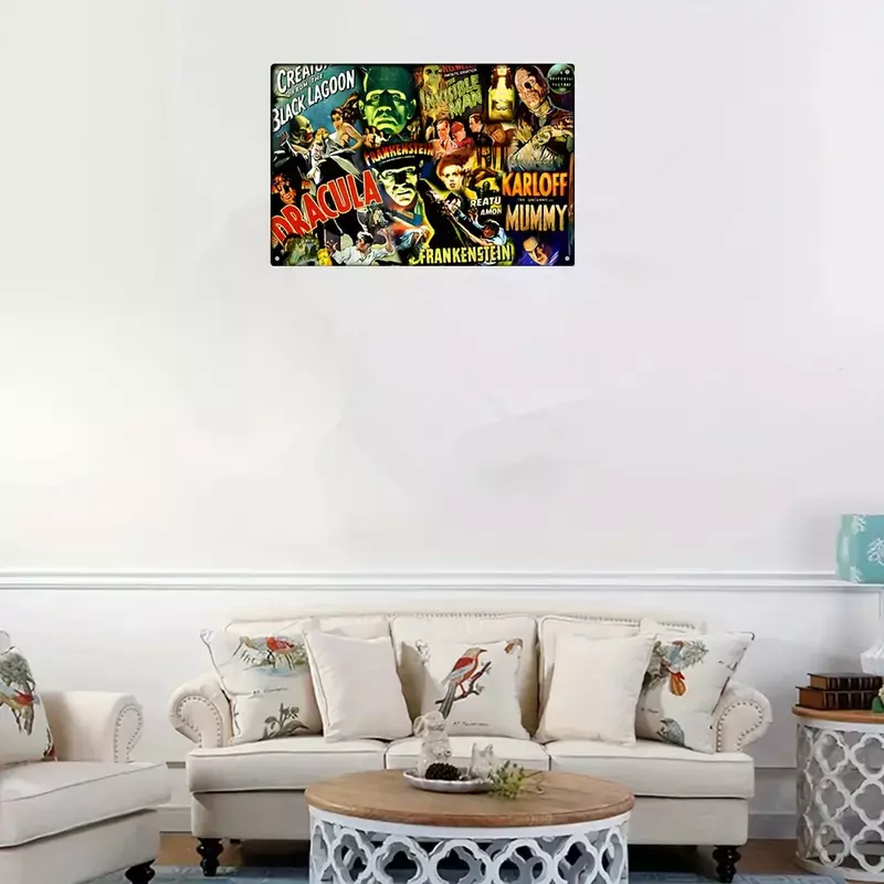 لافتة قصدير ألمنيوم ، لوحة مضحكة قديمة ، رسم جداري ، ديكور ، ديكور حدائق ، مرحاض ، 8 × 12 بوصة ، 20 × 30 ، 1