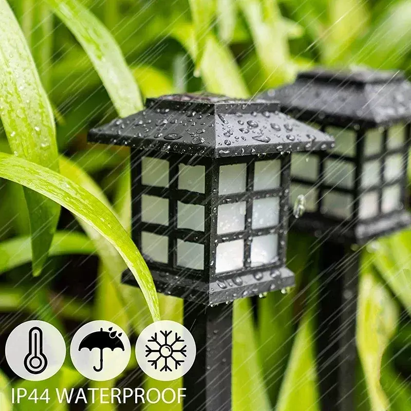 Lampu Jalan LED tenaga surya, lampu jalan dekorasi taman jalan luar ruangan tahan air untuk lanskap halaman teras jalan