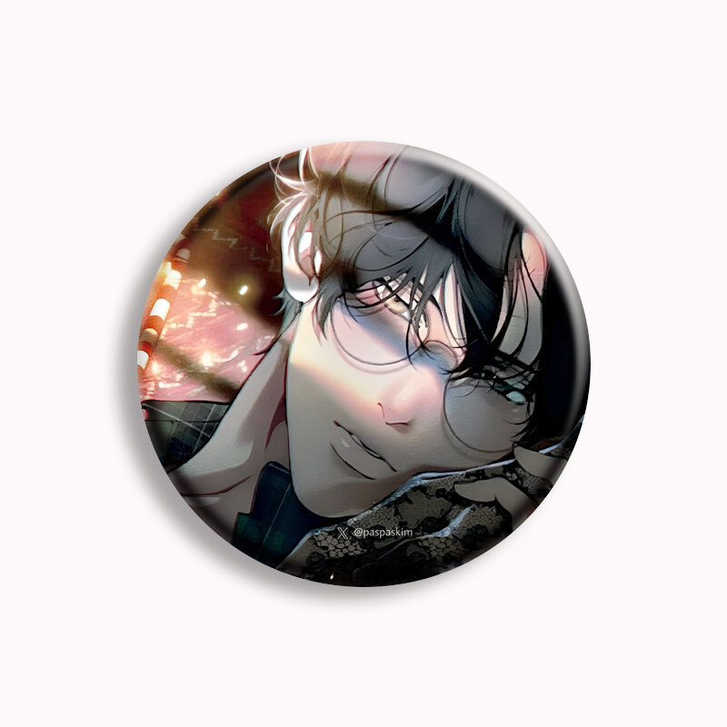 Pin de botón de Anime Lost in The Cloud BL, insignia de broche de Arte de Cirrus Skylar de dibujos animados, accesorios de decoración de mochila, papelería para estudiantes, 58mm