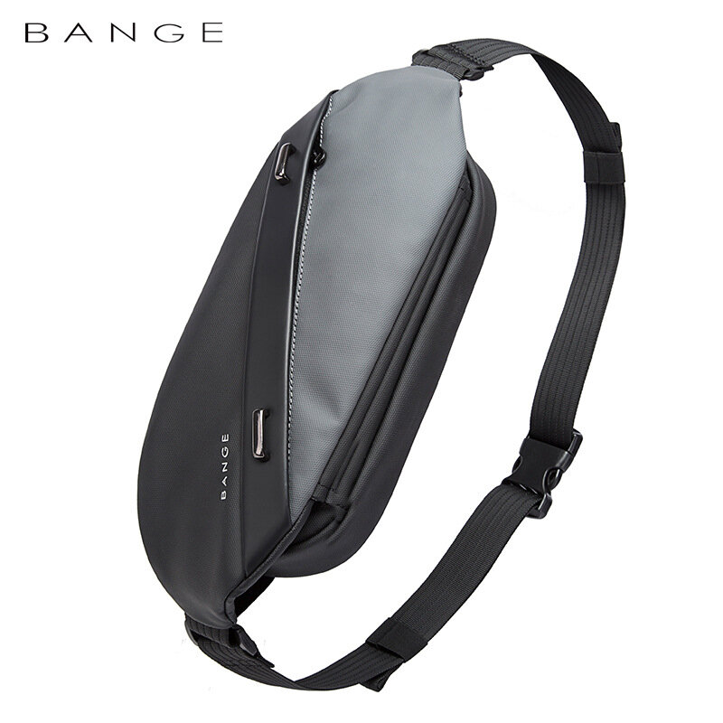 BANGE Big Capacity Waterproof Multifunction Crossbody Bag Men Shoulder Bag Male Sling Chest Bags For Waist Belt Matching