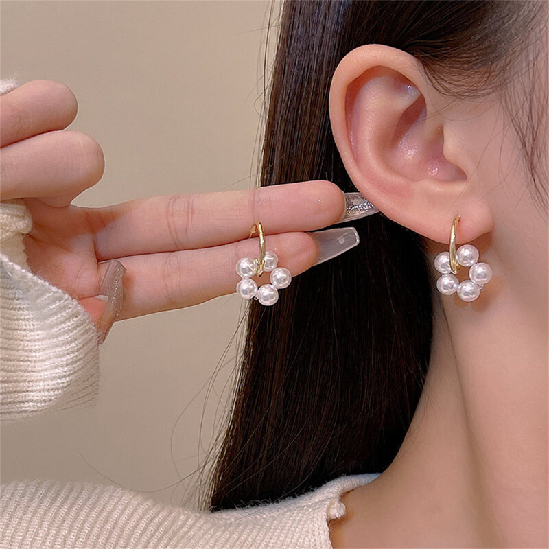 1~5PAIRS Vintage Earrings Retro Style Elegant Luxurious Baroque Pearl Earrings Fashion Earrings Earring Best Seller