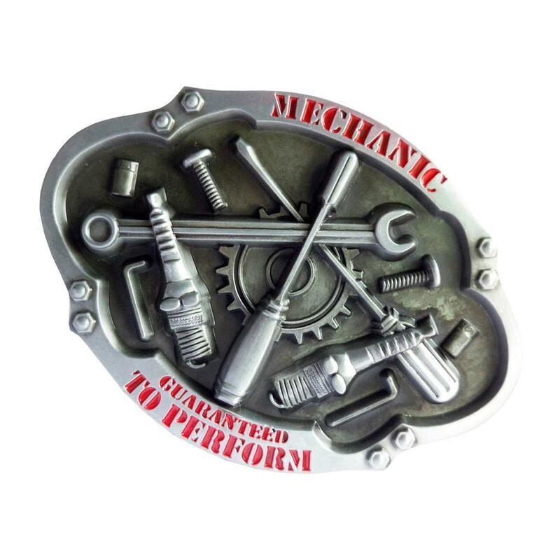 Modèle de ceinture naren métal pour hommes, outil de construction occidental