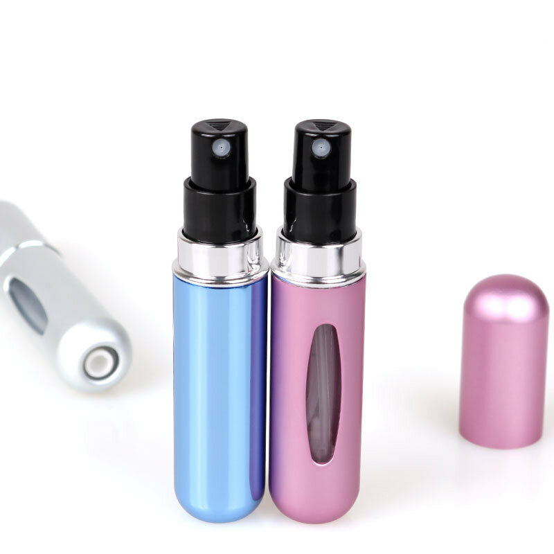Botol semprot parfum Mini portabel, botol semprot kosmetik isi ulang 8ml /5ml