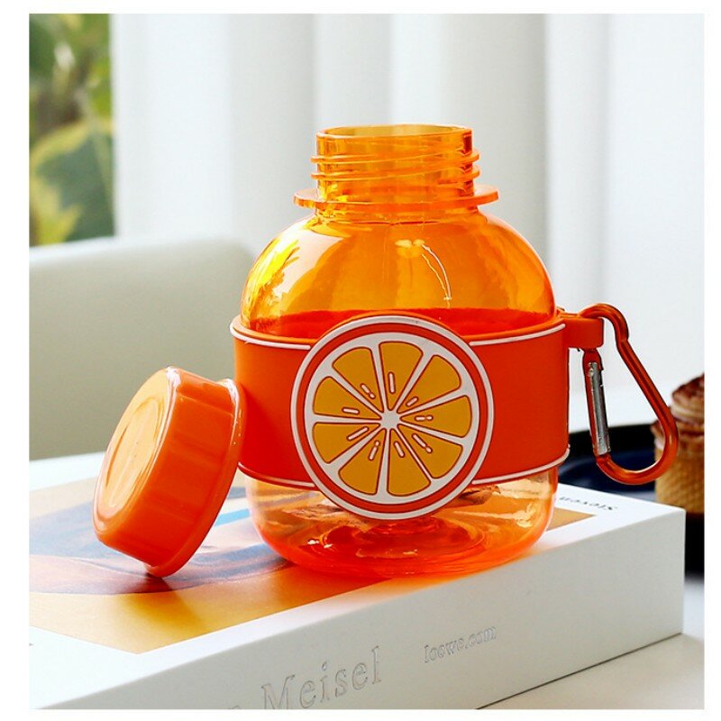 Portable Protein Powder Bottle With Keychain 350ML Mini Medicine Holder Health Funnel Small Water Cup Sports Outdoor Tool