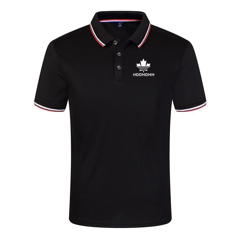 Hddhdhh Marken druck Sommer hochwertige Polo Herren Kurzarm T-Shirt schlanke Revers einfarbig Top Business-Shirt