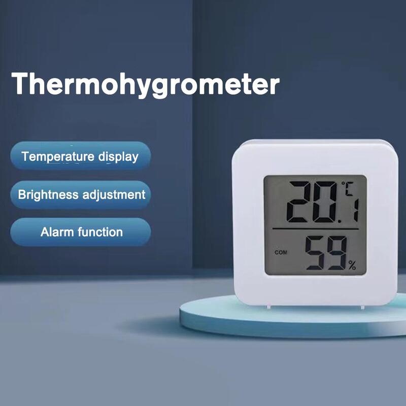 Termometer higrometer Mini Digital Lcd Z3m2, termometer pengukur suhu dan kelembapan Lcd untuk dalam ruangan