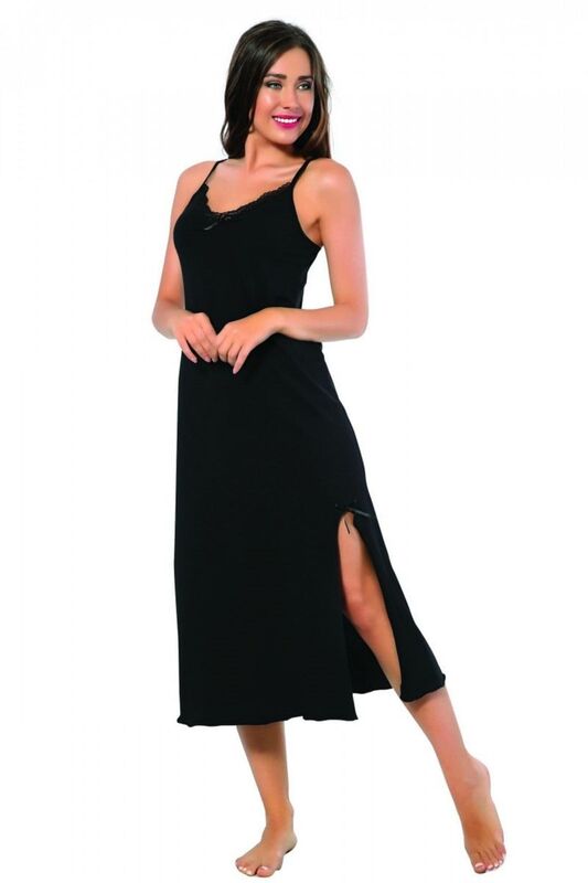 Fashion line lady rope long nightgown 901