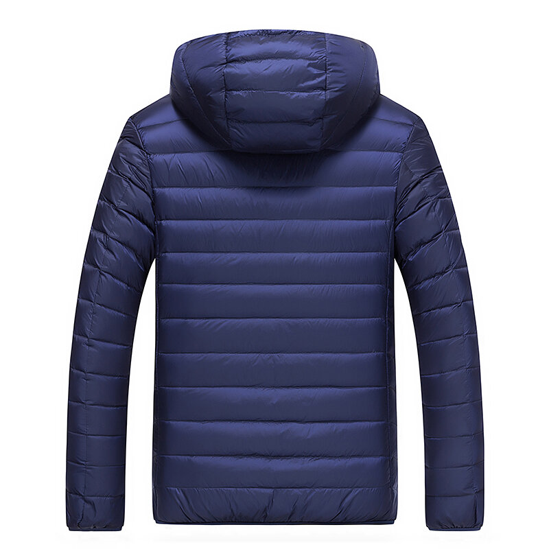 Мужская Всесезонная теплая куртка с капюшоном, парка, пальто, мужские водонепроницаемые ветрозащитные пуховики, осенне-зимние 90% пуховики для мужчин