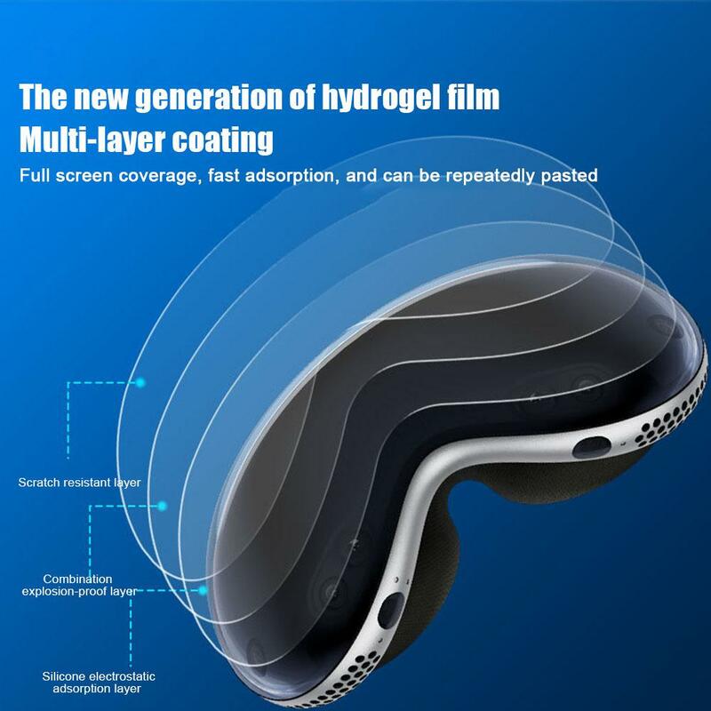 Flexible TPU 3D Curved Full Coverage Edge Protection HD Clear Bubble Free Screen Protective Film For Apple Vision Pro I9Y9