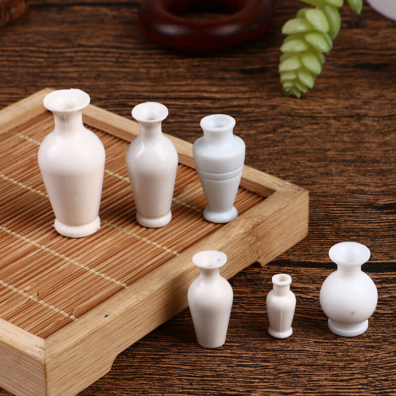 5PCS Building Sand Table Model Mini Ceramic Flowerpot Simulation Vase