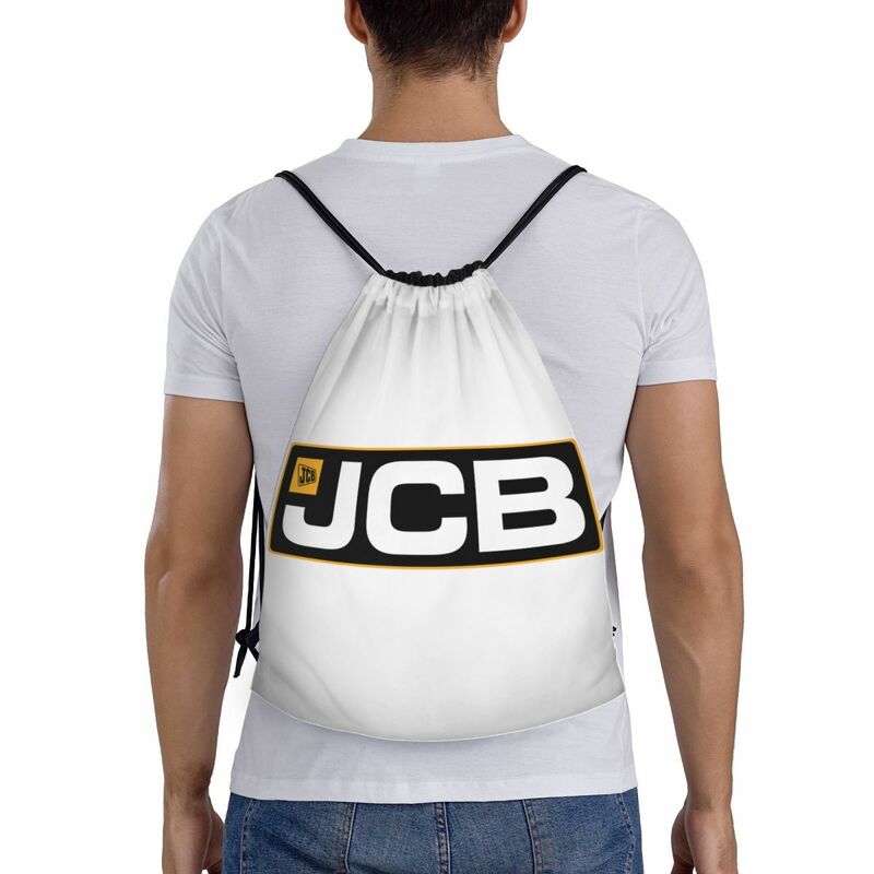 Custom Jcb Trekkoord Tassen Voor Winkelen Yoga Rugzakken Mannen Vrouwen Sport Gym Sackpack