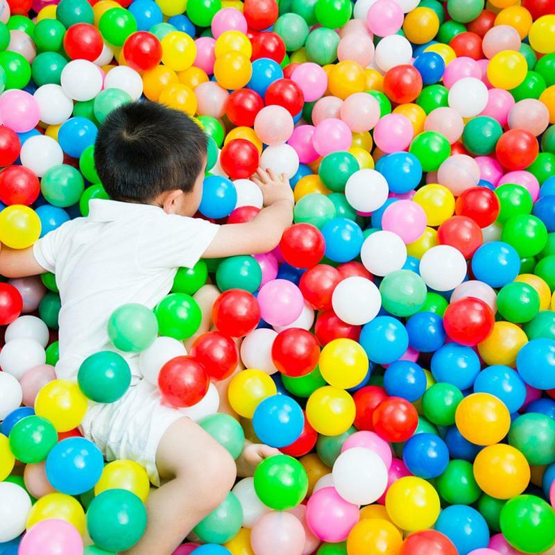 赤ちゃん用のカラフルなプラスチックボール,子供のおもちゃ,屋外用の楽しいボール,プールおもちゃ,ウォーターゲーム,50個