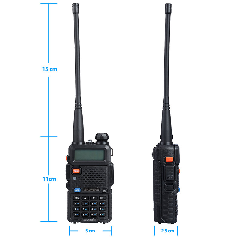 Портативная рация Baofeng UV5R, два диапазона 136-174 МГц 400-520 МГц