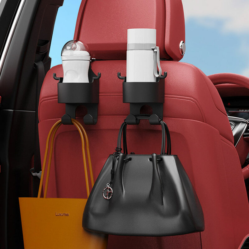 Portavasos de coche resistente y duradero, fácil de instalar y multifuncional, hecho con ABS como se muestra, 2 juegos