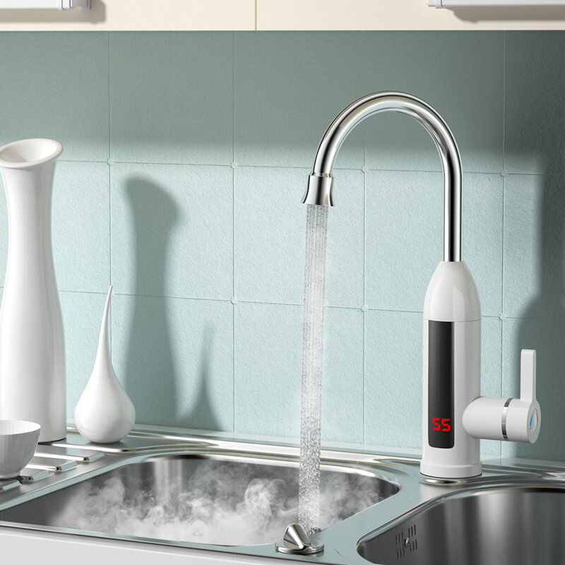 Instantaneous Digital Display Electric Kitchen and Bathroom Quick-heating Heating Faucet RX-023
