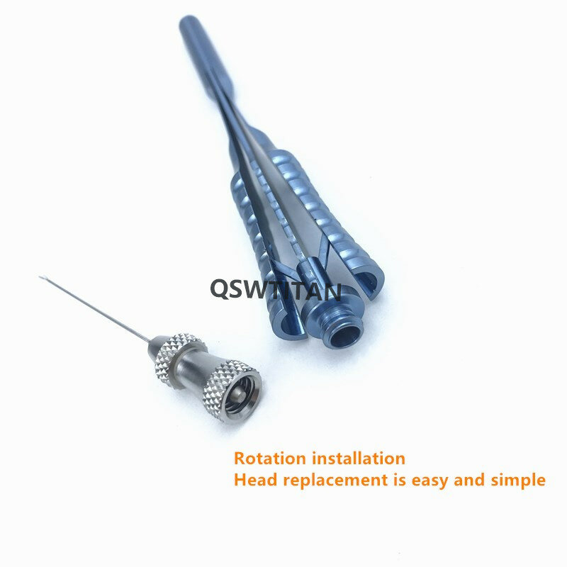 Ophthalmic Retinal Capsulorhexis Forceps Serrated Forceps Removable Head 23G/25G Eye Surgical Instrument