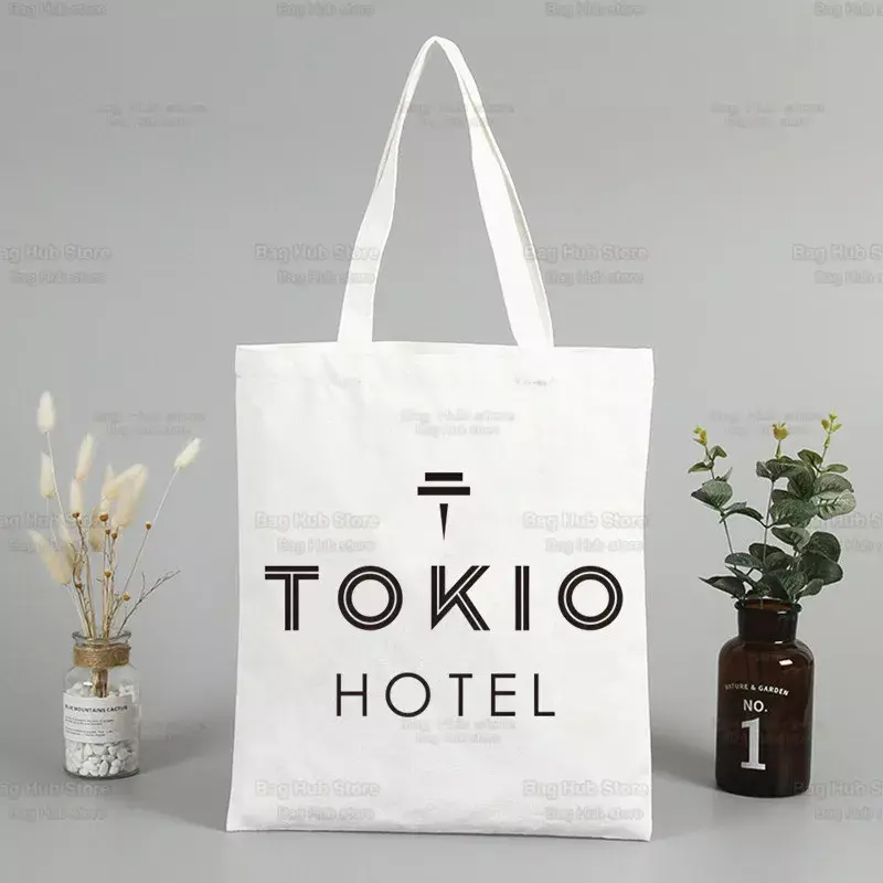 Tokioホテルグループの女性用キャンバスバッグ,音楽の形をしたショッピング,カワイイバッグ,女の子のハンドバッグ,ショルダーバッグ,美的ショッピング,90年代,y2k