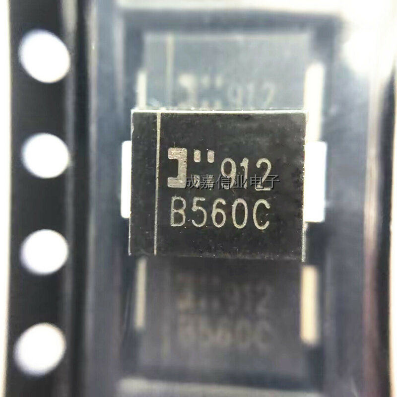 100 шт./партия, B560C-13-F SMC маркировка; B560C диоды и выпрямители Schottky 60 в 5 А, Рабочая температура:- 55 C-+ 125 C