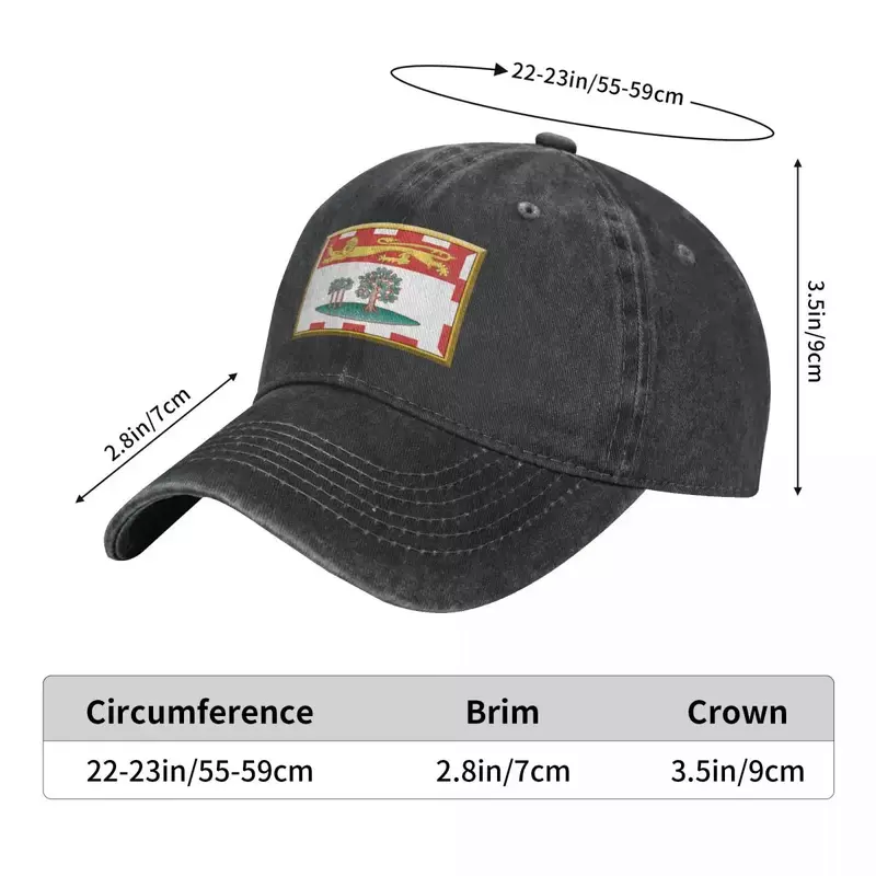 PRINCE EDWARD flaga wyspa prezenty, maski, naklejki i produkty (GF) kapelusz kowbojski kapelusz przeciwsłoneczny dla dzieci Golf daszek Golf mężczyzn kobiet