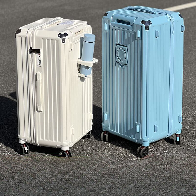 Grande tamanho Trolley Case com bloqueio combinado, novas malas sobre rodas, 30 "Malas, 26" Capacidade